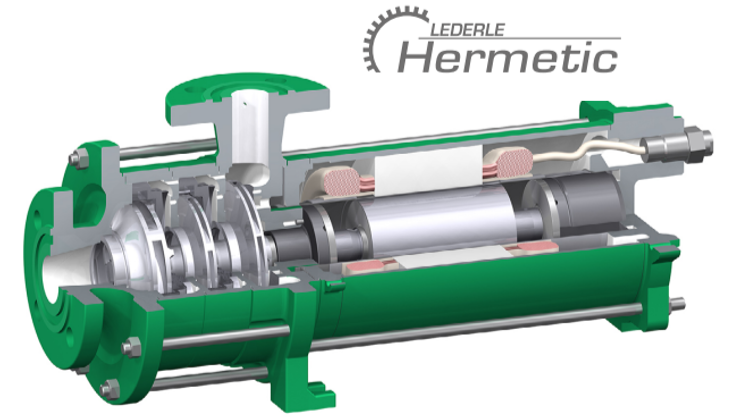 An x-ray model of an ammonia pump from HERMETIC Pumps.